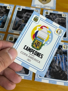 Pack Cards "Argentina Campeon Copa America 2021 - Postales" x12u. - comprar online