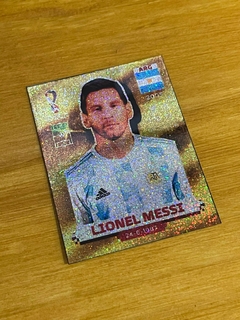 Figurita Messi Dorado - Versión Album Digital - Holograma - REPRO - Qatar 2022