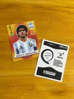 Figurita DIEGO A. MARADONA con autógrafo - REPRO