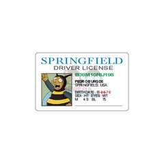Credencial Hombre Abeja - The SImpsons