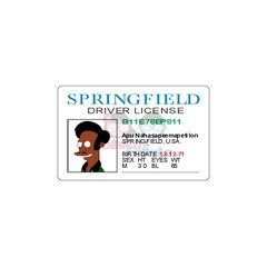 Credencial Apu - The Simpsons