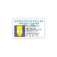 Credencial Bart Simpsons - The Simpsons