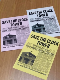 Folleto Save the Clock Tower - Volver al Futuro - comprar online