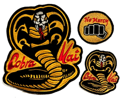 Parches "Combo" Cobra Kai x3 - Karate Kid