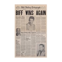 Diario Hill Valley Telegraph Biff Tanen Again - Volver al Futuro