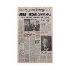 Diario Hill Valley Telegraph Emmet Brown Commended - Volver al Futuro