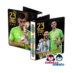 Carpeta Escolar Nro. 3 - Messi y Dibu Martinez - Argentina Campeón Mundial