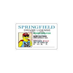 Credencial Duffman - The Simpsons