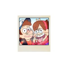 Foto Polaroid Mabel y Dipper - Gravity Falls