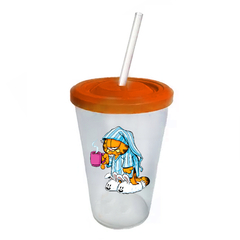 Vaso Retro Plástico - Garfield en Pijama