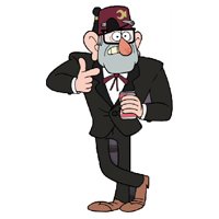 Sticker Stanley Pines - Gravity Falls