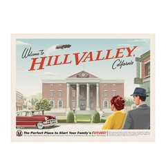 Cartel Hill Valley - Volver al Futuro