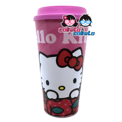 Vaso Plastico con Tapa - Hello Kitty - Licencia Oficial