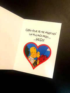 Tarjeta "Rosas, son muchas Rosas" - Tarjeta San Valentín - Día de los Enamorados - The Simpsons en internet