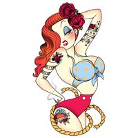 Sticker Jessica Rabbit Tattoo