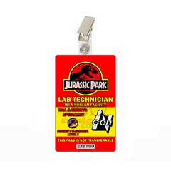 Credencial Lab Technician - Jurassic Park