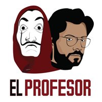 Sticker La Casa de Papel - El Profesor
