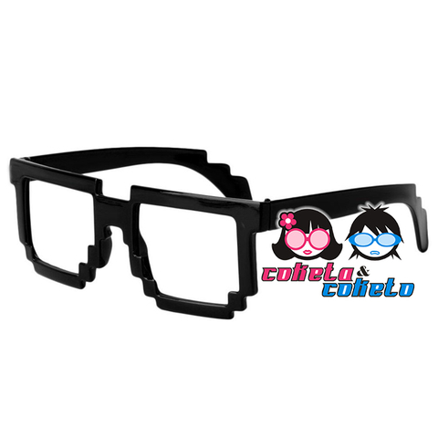 Anteojos Lentes Pixelados SIN VIDRIO COKETACOKETO