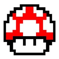 Sticker Power Up Pixelado - Mario Bros