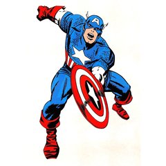 Sticker Capitán América - Marvel