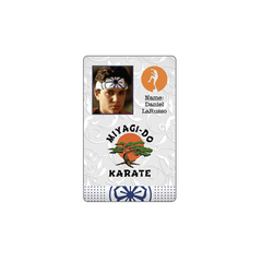 Credencial Miyagi-Do Karate - Daniel LaRusso - Vintage