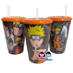 Vaso Plástico con tapa y sorbete - ANIME - Naruto