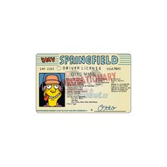 Credencial Otto - The SImpsons