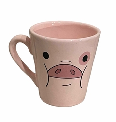 Taza Cónica Pato - Cerdito - Gravity Falls - Cerámica