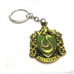 Llavero Escudo Slytherin Metal - Harry Potter - Importado - Dorado