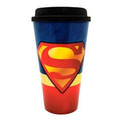 Vaso Plastico con tapa - Superman - Licencia Oficial - comprar online