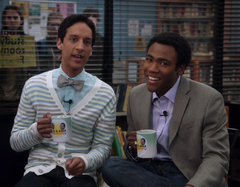 Taza Cerámica Recta - Community - Troy & Abed In The Morning - comprar online