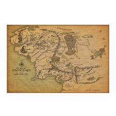 Mapa Tierra Media - LOTR - Lord of the Ring