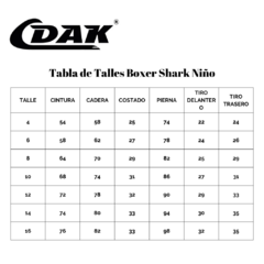 Malla DAK Boxer Shark niño Celeste - comprar online