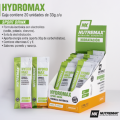 Bebida deportiva Nutremax Hydromax Display 20 monodosis - comprar online