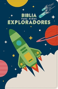 Biblia Exploradores Para Niños Azul Cosmic RVR 1960 completa