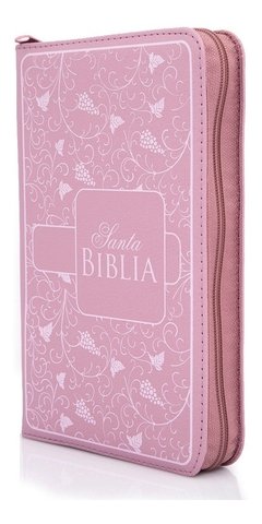 Biblia Economica Rosada Con Cierre.