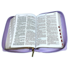 Biblia RVR60 Manual Letra Gigante Semil Piel Violeta Indice Cierre en internet