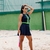 BT VESTIDO BORA PRO PLAY MARINHO COM VERDE - PEOPLEFIT