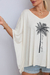 Blusa Feminina em Malha Viscolycra Premium Kaftan Coqueiro Off