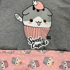 PIJAMA DE NIÑA CUP CAKE - BIANCA SECRETA ART. 23049 - Felina Lencería