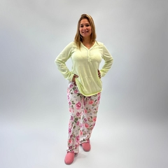 PIJAMA CON ABERTURA DE 3 BOTONES WASSARETTE -ART. 22714