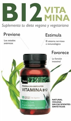 Vitamina B12 De Natier, Máxima Concentración Apto Vegano - comprar online