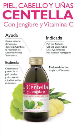 Pack X3 Jugo De Centella Asiática y Jengibre Celulitis Natier 500ml en internet