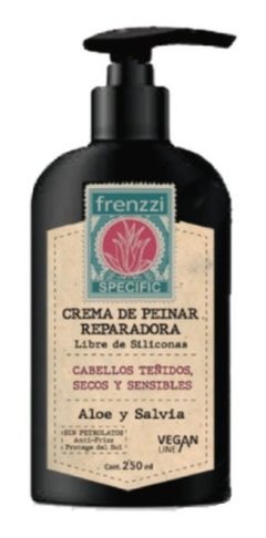 Crema De Peinar Reparadora De Aloe Y Salvia, Frenzzi 250ml