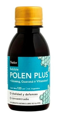 Natier Polen Plus + Ginseng + Guaraná + Vitamina C 125cm3