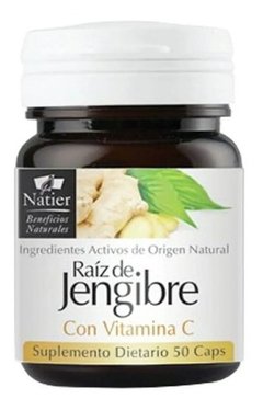 Natier Raíz De Jengibre Con Vitamina C Sistema Inmune 50 - comprar online