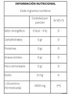 Pack X3 Glutamina Natural Sistema Inmune Natier 200gr - comprar online