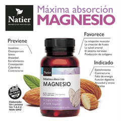 Pack 2 Magnesio + 2 k2+D3 Natier - comprar online