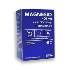 Magnésio + Calcio Biofit Función Muscular Nerviosa 150 Compr