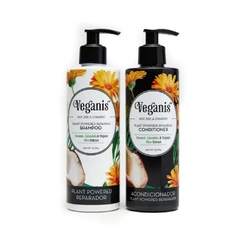 Pack Shampoo Y Acondicionador Coco Caléndula & Oliva Veganis